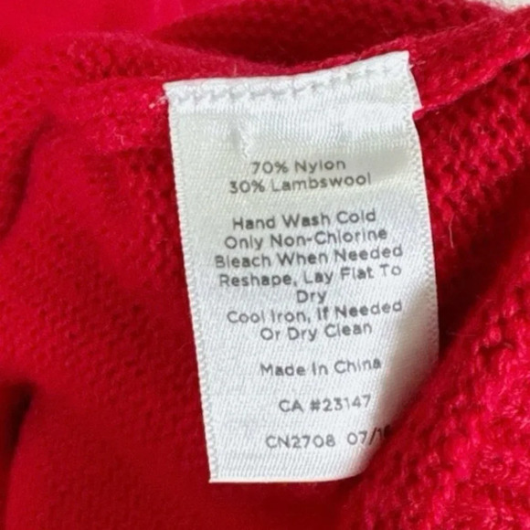 Talbots Red and Blue Crew Neck Sweater - Picture 12 of 15